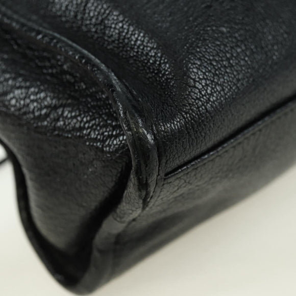 BALENCIAGA City Hand Bag Leather 2way Black Gold 432831 Auth am11565V