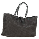 BOTTEGA VENETA INTRECCIATO Ready Lock Tote Bag Leather Brown Auth am11570SAV-1