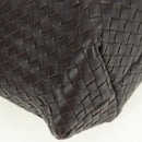 BOTTEGA VENETA INTRECCIATO Ready Lock Tote Bag Leather Brown Auth am11570SAV-9