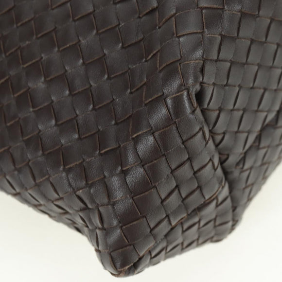 BOTTEGA VENETA INTRECCIATO Ready Lock Tote Bag Leather Brown Auth am11570SAV