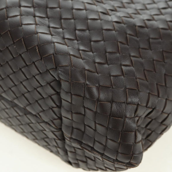 BOTTEGA VENETA INTRECCIATO Ready Lock Tote Bag Leather Brown Auth am11570SAV