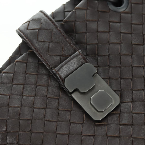 BOTTEGA VENETA INTRECCIATO Ready Lock Tote Bag Leather Brown Auth am11570SAV