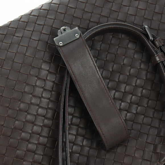 BOTTEGA VENETA INTRECCIATO Ready Lock Tote Bag Leather Brown Auth am11570SAV