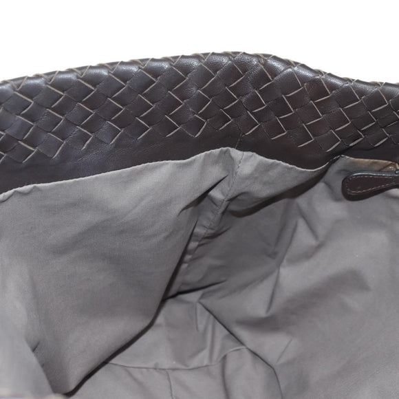 BOTTEGA VENETA INTRECCIATO Ready Lock Tote Bag Leather Brown Auth am11570SAV