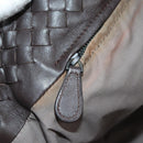 BOTTEGA VENETA INTRECCIATO Ready Lock Tote Bag Leather Brown Auth am11570SAV-22
