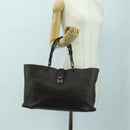 BOTTEGA VENETA INTRECCIATO Ready Lock Tote Bag Leather Brown Auth am11570SAV-24