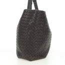 BOTTEGA VENETA INTRECCIATO Ready Lock Tote Bag Leather Brown Auth am11570SAV-4