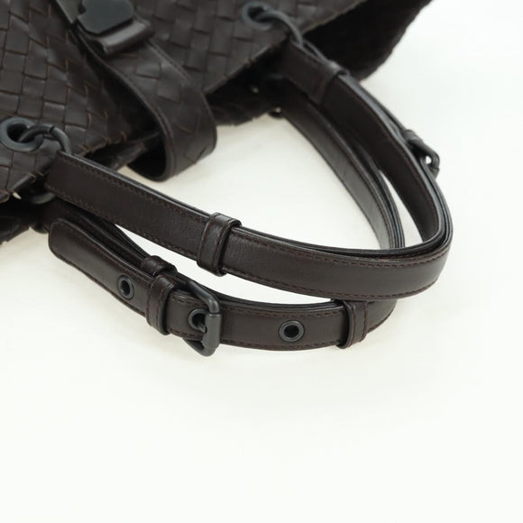 BOTTEGA VENETA INTRECCIATO Ready Lock Tote Bag Leather Brown Auth am11570SAV