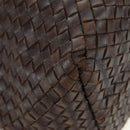 BOTTEGA VENETA INTRECCIATO Cabas MM Tote Bag Leather Brown 115664 Auth am11571V-11