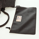 BOTTEGA VENETA INTRECCIATO Cabas MM Tote Bag Leather Brown 115664 Auth am11571V-18
