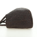 BOTTEGA VENETA INTRECCIATO Cabas MM Tote Bag Leather Brown 115664 Auth am11571V-4
