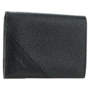 PRADA Card Case Leather Black Auth am11572V-1