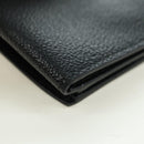 PRADA Card Case Leather Black Auth am11572V-10