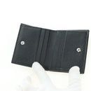 PRADA Card Case Leather Black Auth am11572V-12