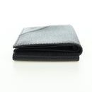 PRADA Card Case Leather Black Auth am11572V-5