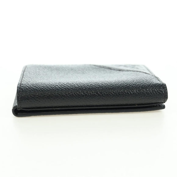 PRADA Card Case Leather Black Auth am11572V