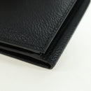 PRADA Card Case Leather Black Auth am11572V-9