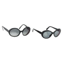 CHANEL Sunglasses plastic 2 Set Black CC Auth am11573-1