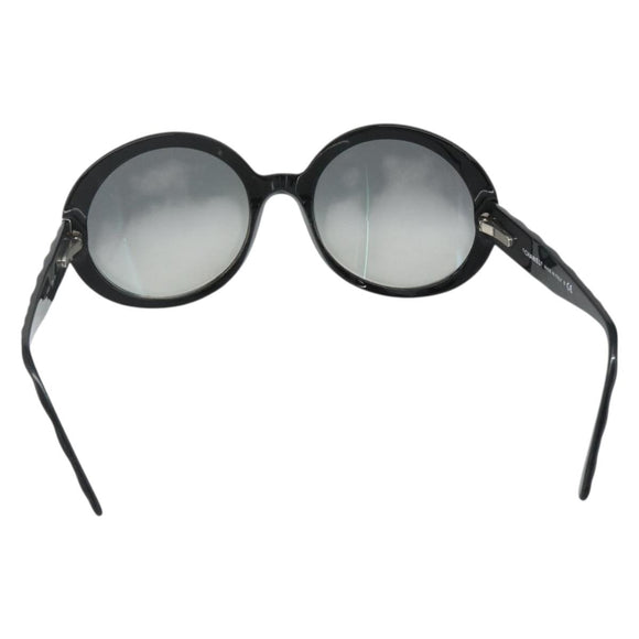 CHANEL Sunglasses plastic 2 Set Black CC Auth am11573