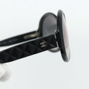 CHANEL Sunglasses plastic 2 Set Black CC Auth am11573-5