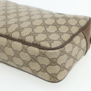 GUCCI GG Supreme Clutch Bag PVC Beige Brown Gold 89 01 044 Auth am11575-10
