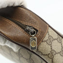 GUCCI GG Supreme Clutch Bag PVC Beige Brown Gold 89 01 044 Auth am11575-12
