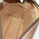GUCCI GG Supreme Clutch Bag PVC Beige Brown Gold 89 01 044 Auth am11575-16