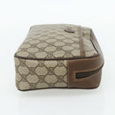 GUCCI GG Supreme Clutch Bag PVC Beige Brown Gold 89 01 044 Auth am11575-5