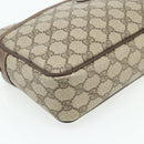 GUCCI GG Supreme Clutch Bag PVC Beige Brown Gold 89 01 044 Auth am11575-9