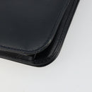 Christian Dior Shoulder Bag Leather Navy Gold Auth am11577-15