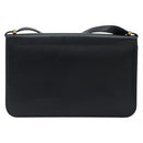 Christian Dior Shoulder Bag Leather Navy Gold Auth am11577-2