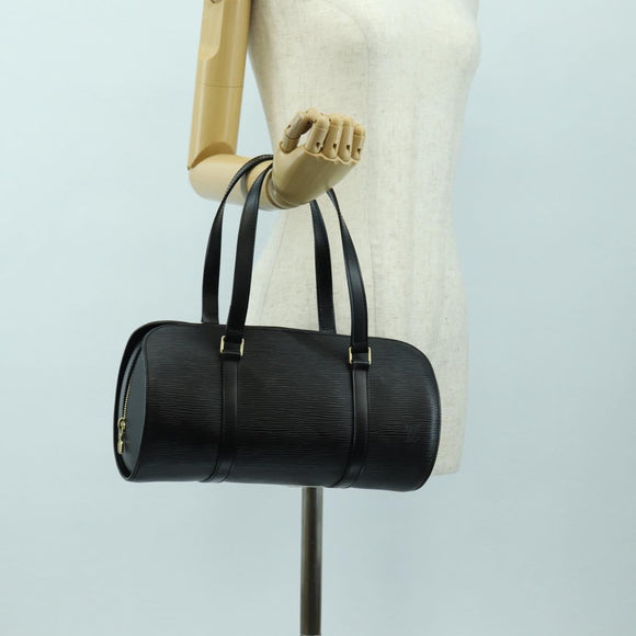 LOUIS VUITTON Epi Soufflot Hand Bag Black M52222 LV Auth am11578V