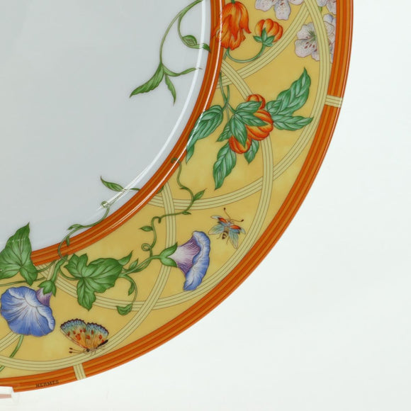 HERMES Siesto Plate Yellow Auth am11579M
