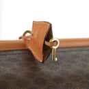 CELINE Macadam Canvas Hand Bag PVC Leather 2way Brown Gold Auth am11580V-17