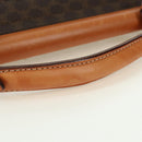 CELINE Macadam Canvas Hand Bag PVC Leather 2way Brown Gold Auth am11580V-7