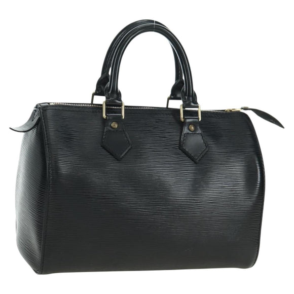 LOUIS VUITTON Epi Speedy 25 Handtas Zwart M59042 LV Auth am11581V