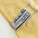 Salvatore Ferragamo Bird Pattern Scarf Silk Yellow Auth am11583A-12