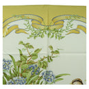 Salvatore Ferragamo Bird Pattern Scarf Silk Yellow Auth am11583A-3