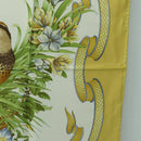 Salvatore Ferragamo Bird Pattern Scarf Silk Yellow Auth am11583A-7