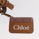 Chloe Sam Mini Boston Bag Leather 2way Beige Gold Auth am11584A-22