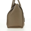 CELINE Luggage Mini Shopper Hand Bag Leather Beige Gold Auth am11586V-5