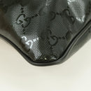 GUCCI GG Implementation Shoulder Bag PVC Silver Khaki 201538 Auth am11587V-14
