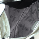 GUCCI GG Implementation Shoulder Bag PVC Silver Khaki 201538 Auth am11587V-18