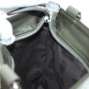GUCCI GG Implementation Shoulder Bag PVC Silver Khaki 201538 Auth am11587V-20