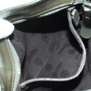 GUCCI GG Implementation Shoulder Bag PVC Silver Khaki 201538 Auth am11587V-22