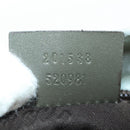 GUCCI GG Implementation Shoulder Bag PVC Silver Khaki 201538 Auth am11587V-23