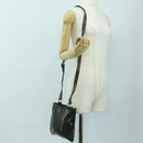GUCCI GG Implementation Shoulder Bag PVC Silver Khaki 201538 Auth am11587V-24