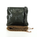 GUCCI GG Implementation Shoulder Bag PVC Silver Khaki 201538 Auth am11587V-25