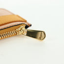 Salvatore Ferragamo Vala Fragment Coin Purse Leather Yellow Gold Auth am11593V-14