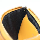 Salvatore Ferragamo Vala Fragment Coin Purse Leather Yellow Gold Auth am11593V-18